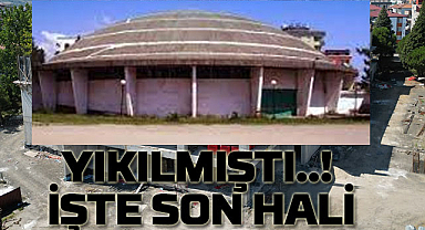 Samsun'da uçan daire görünümlü spor salonu bakın ne hale geliyor!