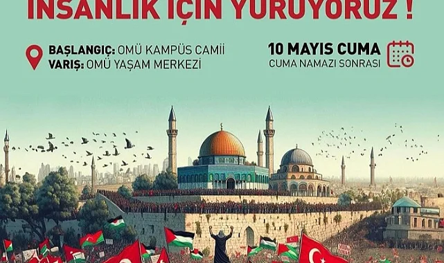 Ondokuz Mayıs Üniversitesi Öğrenci Toplulukları İnsanlık İçin Yürüyecek!