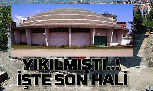 Samsun'da uçan daire görünümlü spor salonu bakın ne hale geliyor!