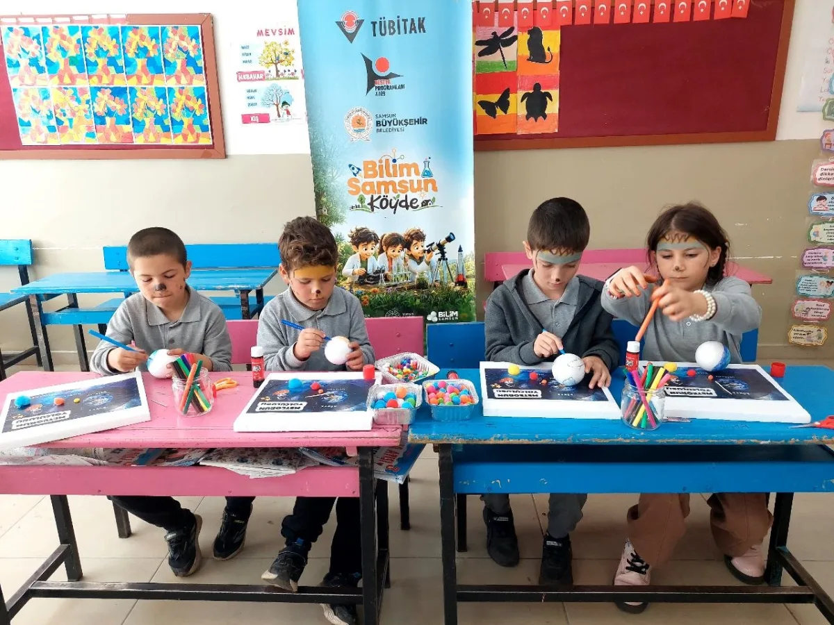 Samsun Bilim Samsun Köy Okullarında! Uzay Atölyesi Kavak’ta - Fotoğraf 1