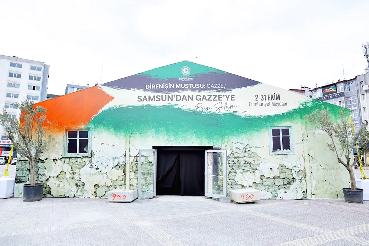Samsun'dan Gazze için güçlü bir mesaj : Direnişin Muştusu Gazze - Fotoğraf 16