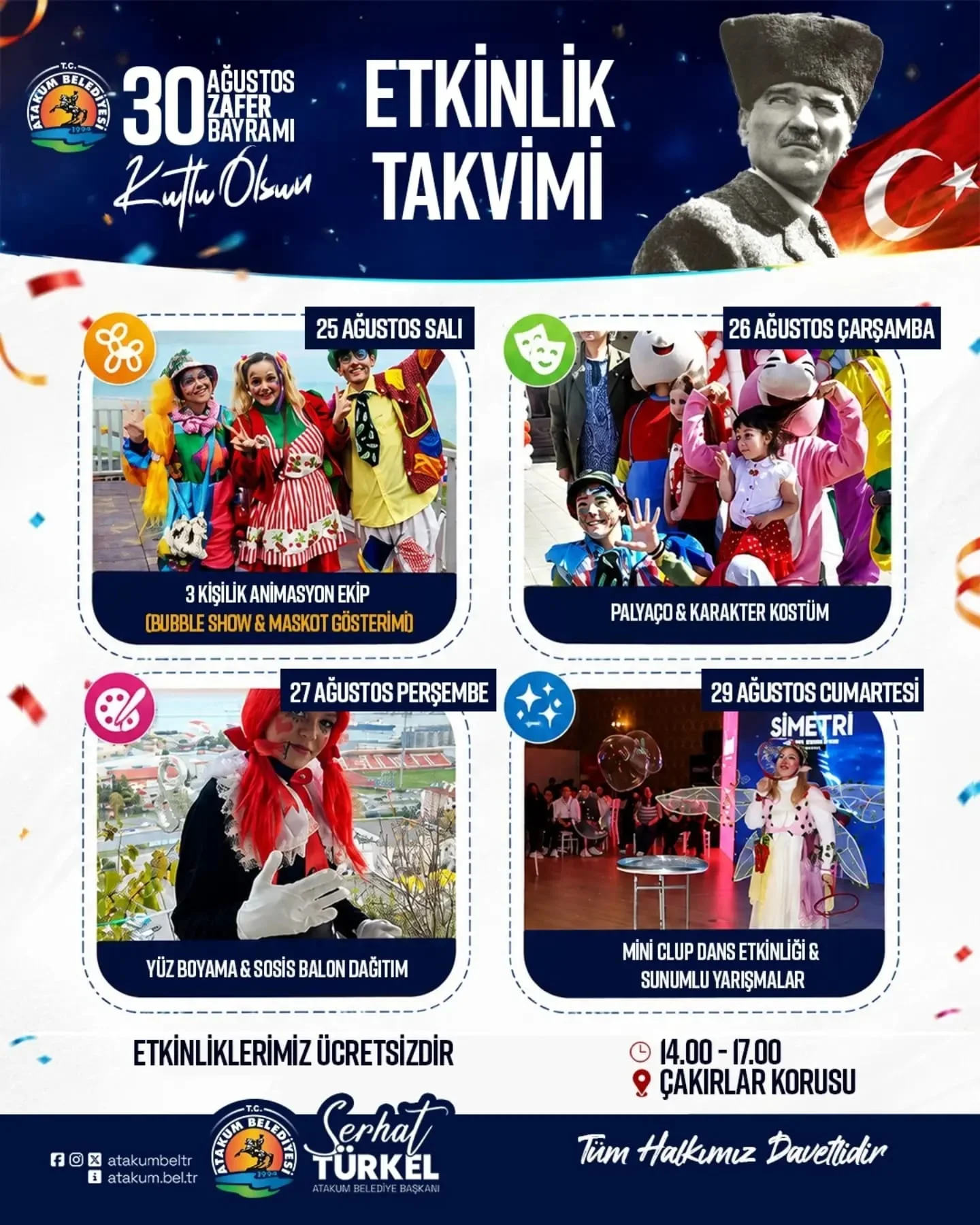 Atakum’da 30 Ağustos Zafer Bayramı’na Özel Etkinlik Programı - Fotoğraf 1