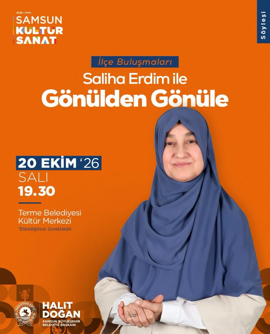Terme Etkinlik Haberleri - Saliha Erdim ile Gönülden Gönüle Terme'de - Fotoğraf 1