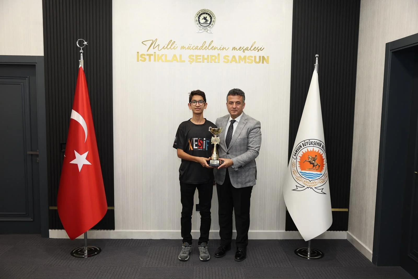 Samsun’un Genç Gururu Kerem Yiğit’ten Halit Doğan’a Ziyaret - Fotoğraf 1