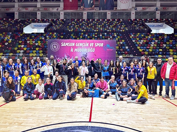 Samsun'da Okul Sporları Hentbol İl Birinciliği tamamlandı - Resim 6