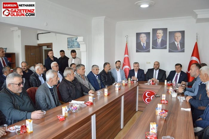 MHP Havza İlçe Başkanlığında Bayramlaşma Yoğunluğu - Resim 2