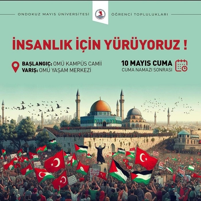 Ondokuz Mayıs Üniversitesi Öğrenci Toplulukları İnsanlık İçin Yürüyecek! - Resim 1
