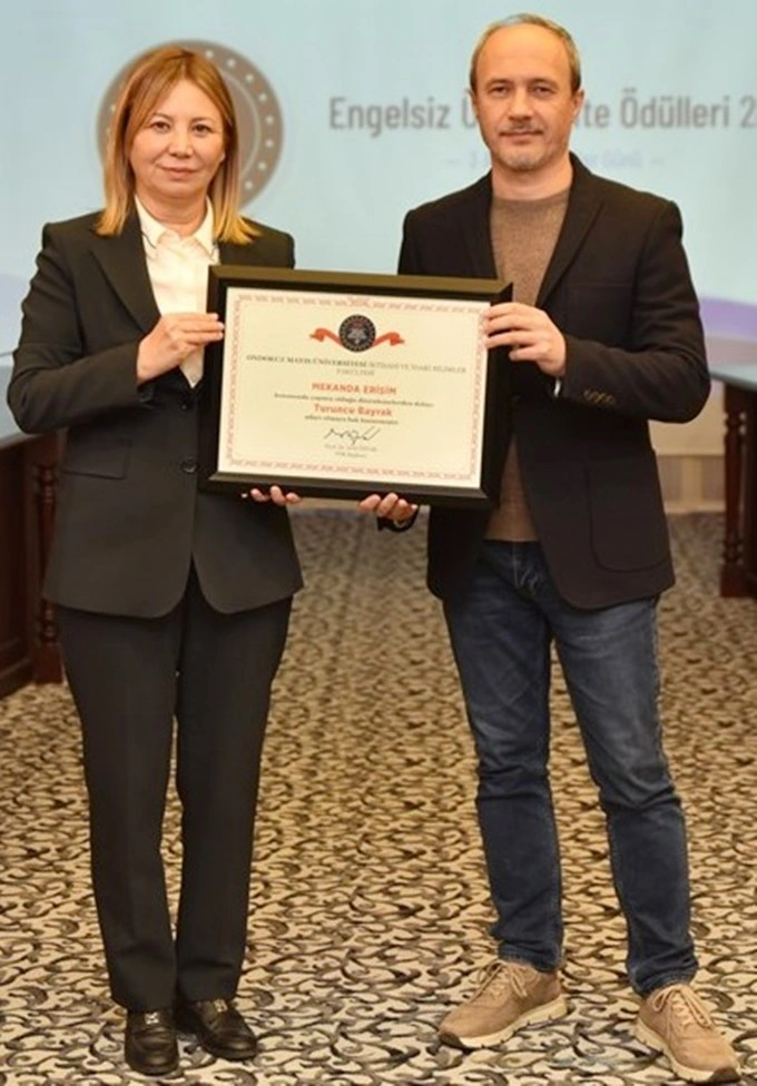 OMÜ Engelsiz Üniversite Ödülleri'nde 8 Turuncu Bayrak ödülüne layık görüldü - Resim 20