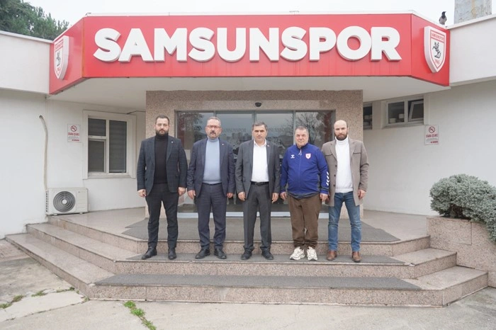 Samsun'da MHP'den Samsunspor’a Gaziantep FK maçı öncesi Moral Ziyareti - Resim 1