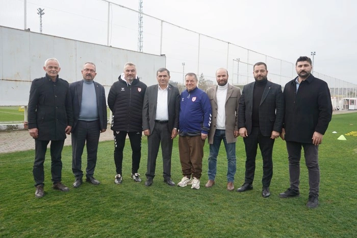 Samsun'da MHP'den Samsunspor’a Gaziantep FK maçı öncesi Moral Ziyareti - Resim 5
