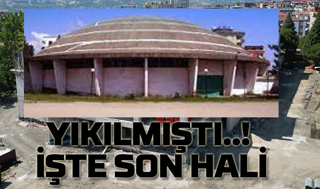 Samsun'da uçan daire görünümlü spor salonu bakın ne hale geliyor! - Resim 1