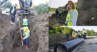 Samsun'da 9 ilçeye 140 kilometre uzunluğunda içme suyu hattı döşeniyor