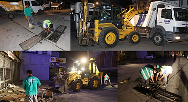 Sel uyarısı sonrası Canik'te ekipler teyakkuzda