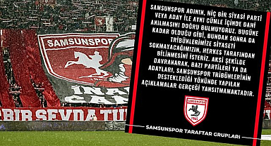 Taraftar Samsunspor adını kullananlara tepki gösterdi