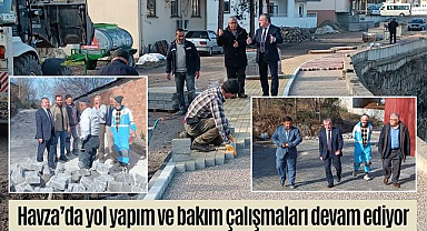 Havza’da yol yapım ve bakım çalışmaları devam ediyor