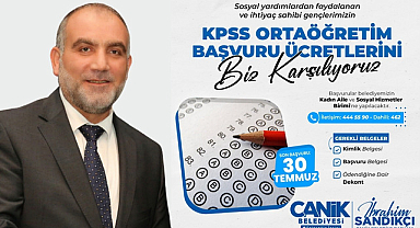 Canik Belediyesi 2024 KPSS sınav ücretlerini karşılıyor