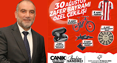 Canik’ten 30 Ağustos Zafer Bayramı'na özel Hediye Yağmuru