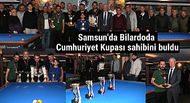 Samsun'da Bilardoda Cumhuriyet Kupası sahibini buldu