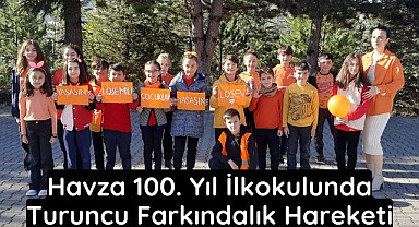 Havza 100. Yıl İlkokulunda Turuncu Farkındalık Hareketi