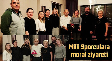 Samsun'da Milli Sporculara moral ziyareti