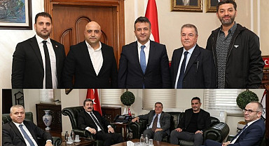 Samsunspor'dan Vali Tavlı ve Başkan Doğan'a ziyaret