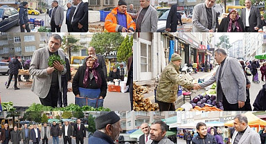 MHP Samsun İl Başkanı Burhan Mucur'dan Pazar Esnafı Ziyareti