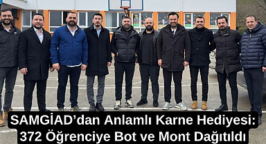 SAMGİAD’dan Anlamlı Karne Hediyesi: 372 Öğrenciye Bot ve Mont Dağıtıldı