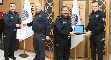 Samsun'da denize atlayan kadını kurtaran polisler ödüllendirildi