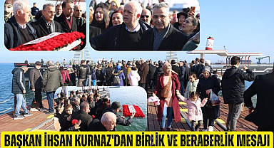 Samsun'da mübadelenin yıldönümünde denize karanfiller bırakıldı