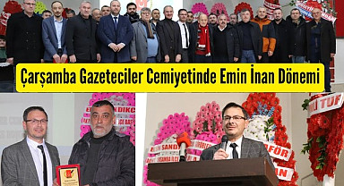 Emin İnan Çarşamba Gazeteciler Cemiyeti Başkanı Oldu