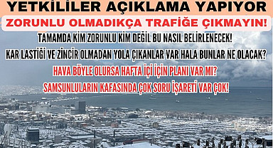 Kar yağışı pazar günü de devam edecek, Samsunluların merak ettiği konular var!