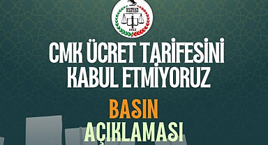Samsun Barosu'ndan CMK Ücret Tarifesi İle İlgili Basın Açıklaması