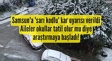 Samsun için sarı kodlu kar uyarısı verildi 19 Şubat Çarşamba Samsun Hava Durumu