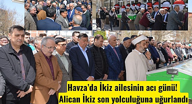 Havza’da İkiz ailesinin acı günü! Alican İkiz son yolculuğuna uğurlandı