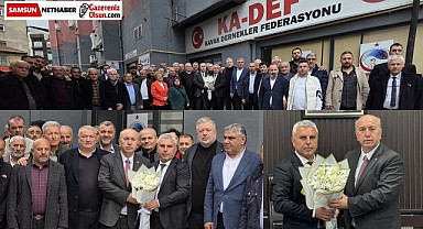 Kavak Dernekler Federasyonu Başkanı Şerif Korkmaz görevi teslim aldı