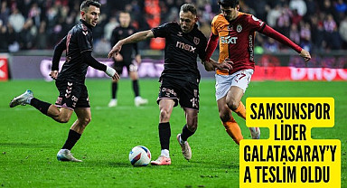 Samsunspor lider Galatasaray'a teslim oldu! Samsunspor Galatasaray maç fotoğrafları