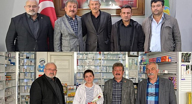 CHP Havza İlçe Başkanlığında Ziraat Odası ve Eczacılara Ziyaret