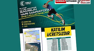SAMSUN'DA 19 MAYIS YARI MARATONU BAŞVURULARI DEVAM EDİYOR