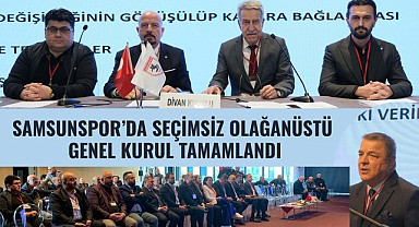 Samsunspor genel kurulda tüzük değişikliğine gitti!