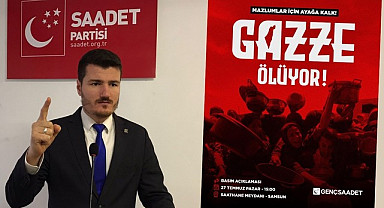 Samsun'da Genç Saadet'ten Gazze Çağrısı Basın Açıklaması Yapacaklar!