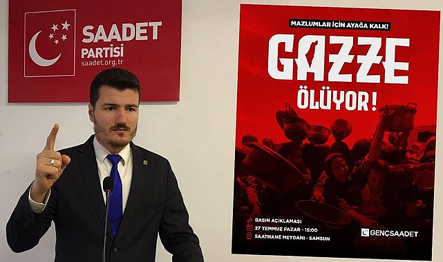 Samsun'da Genç Saadet'ten Gazze Çağrısı Basın Açıklaması Yapacaklar!