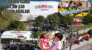 SAMSUN'DA BALONYA 6 GÜNDE 13 BİN 630 ÇOCUĞU AĞIRLADI
