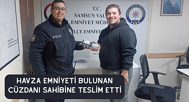 Havza Emniyeti bulunan cüzdanı sahibine teslim etti