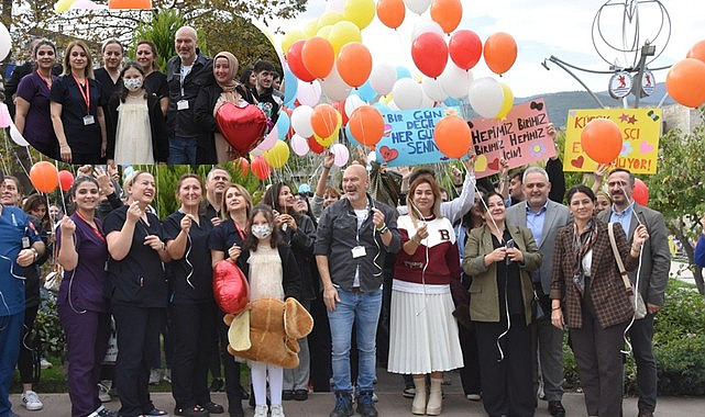 Samsun'da lösemiyi yenen Kübranur’un mutluluğu gökyüzüne taşındı