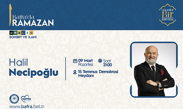 Halil Necipoğlu'ndan Bafra'da ramazan sohbeti ve ilahi dinletisi