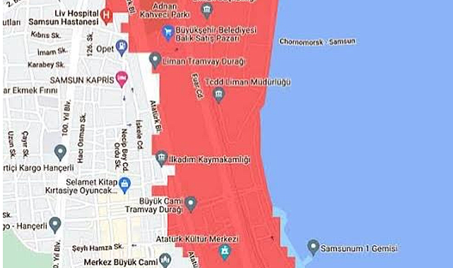 SAMSUN'DA SULAR ALTINDA KALACAK YERLER
