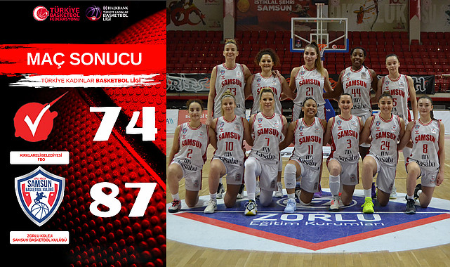 Zorlu Koleji Samsun Basketbol Deplasmanda Hata Yapmadı