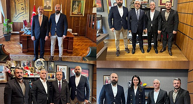 AK Parti Havza İlçe Başkanı ve yöneticilerinden TBMM'de vekillere ziyaret
