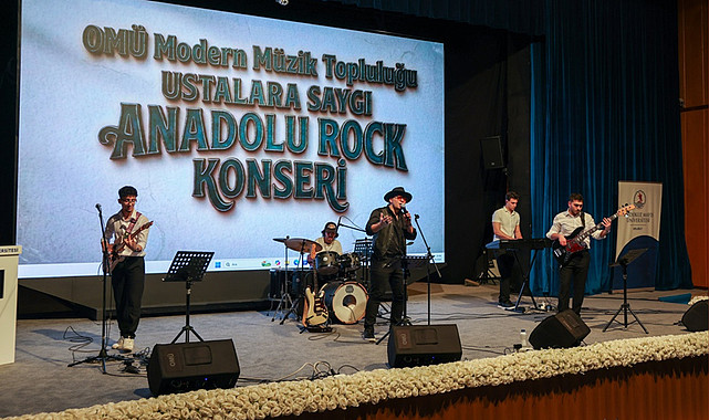 OMÜ’de Ustalara Saygı Anadolu Rock Konseri Düzenlendi
