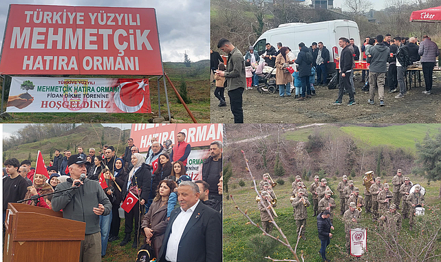 SAMSUN’DA MEHMETÇİK HATIRA ORMANI’NA FİDAN DİKİLDİ